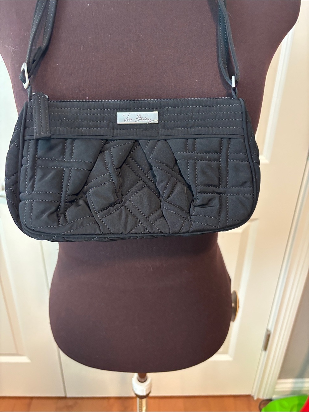 Vera Bradley Black Quilted Shoulder Crossbody